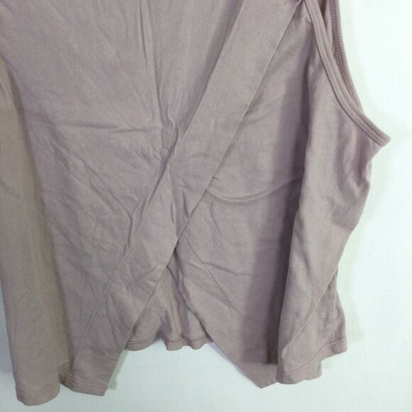Calme Womens Cross Back Tank Top Sleeveless Organic Cotton Purple Size XXL NWT - Picture 12 of 16